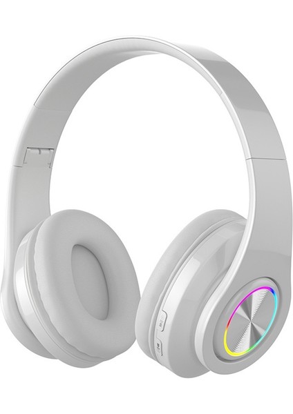 Çok Satan Kablosuz Işıklı Bluetooth Kulaklık Kulak Üstü Bluetooth Kulaklık 5.0 Kart Takılabilir Katlanabilir Ağır Bas B39 (Yurt Dışından)