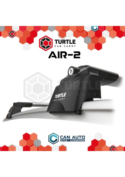 Air-2 Audi A3 Sportback (8p) Hatchback 2004->2012 Portbagaj Ara Atkı Seti, Siyah