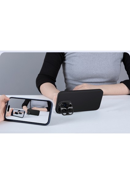 iPhone 15 Pro Max Stand Özellikli Lens Koruyuculu Lansman Kılıf fırsatları