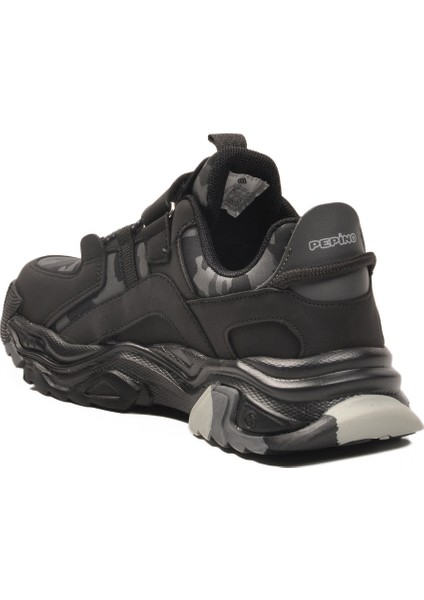 Siyah-Füme-Gri Cırtlı Çocuk Spor Ayakkabı 2021 F fırsatları