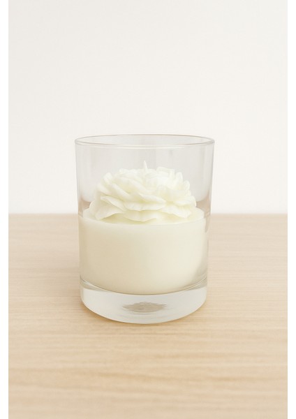 Cam Bardakta Şakayık Dekoratif Soya Mum (Peony) fiyatları