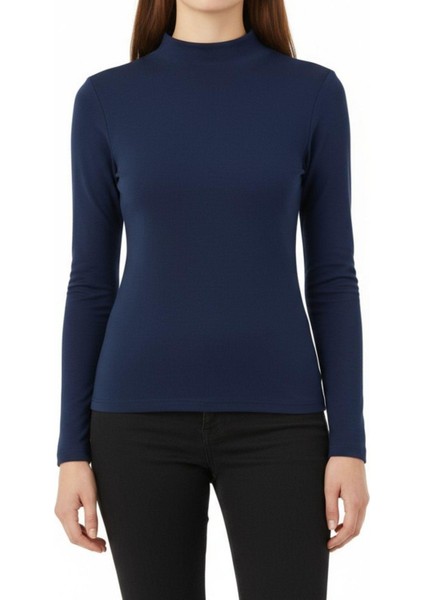 Laci Yarım Boğaz Uzun Kollu Body 2069