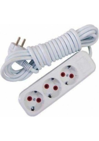 3 Lü Priz Topraklı 2 mt Ara Kablo ROYALEKS-AST302