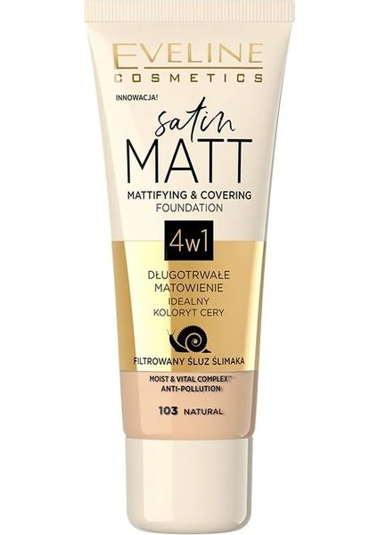 Satın Matt Mattıfyıng & Coverıng Foundatıon 103 Na-