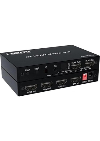 HDMI 4×2 Matrix Switch