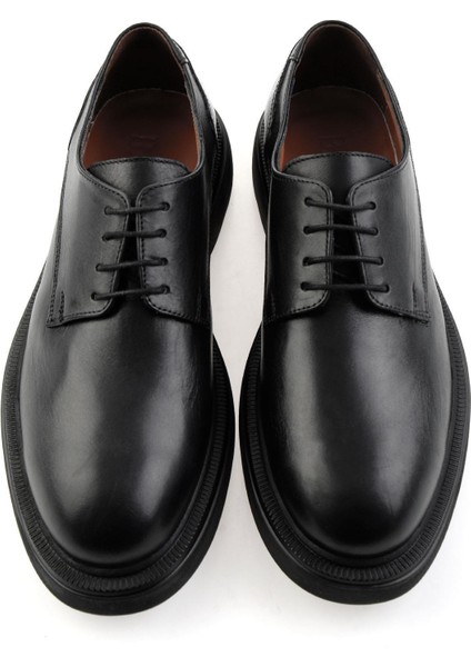 Siyah Hakiki Deri Erkek Klasik Ayakkabı E01597000403 fırsatları