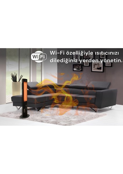 Th 18 Cfsb Wi-Fi Uyumlu Karbon Dikey Isıtıcı