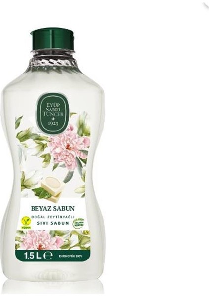 1,5lt Beyaz Sabun Doğal Zeytin Yağlı Sıvı Sabun Pet Şişe
