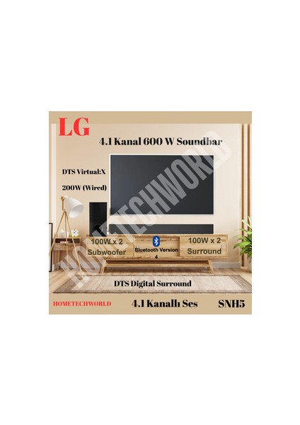 Dts Digital Surround 4.1 Kanal 600 W Soundbar