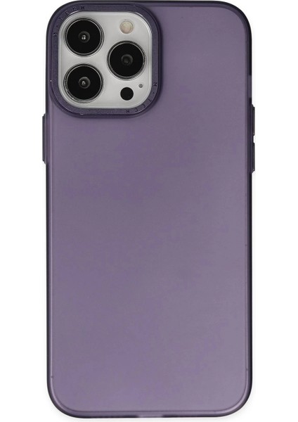 iPhone 13 Pro Kılıf Modos Metal Kapak - Derin MOR-(5796)