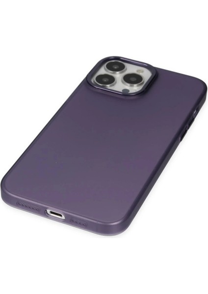 iPhone 13 Pro Kılıf Modos Metal Kapak - Derin MOR-(5796) fiyatları