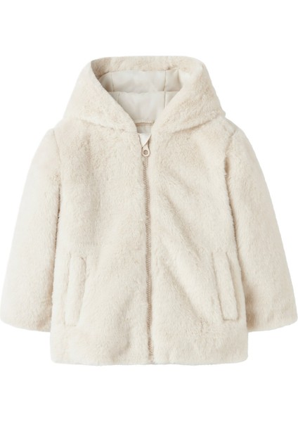 Nmfmıla Jacket W Hood Pb Grı Kız Çocuk Mont