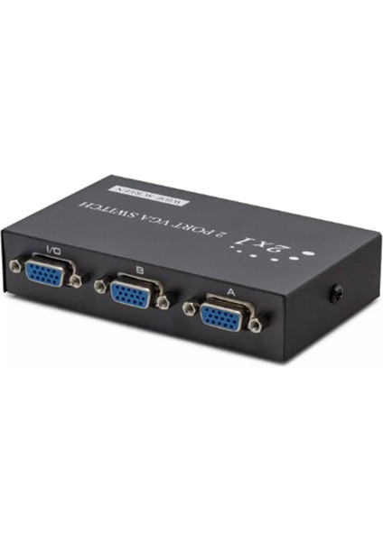 HDX1280 2 Port VGA Switch 54MHZ 2giriş 1çıkış Butonlu Geçiş