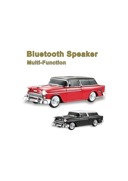 1955 Model Klasik Araba Bluetooth Hoparlör Speaker 10 Watt Fm Radyo Sd Kart USB