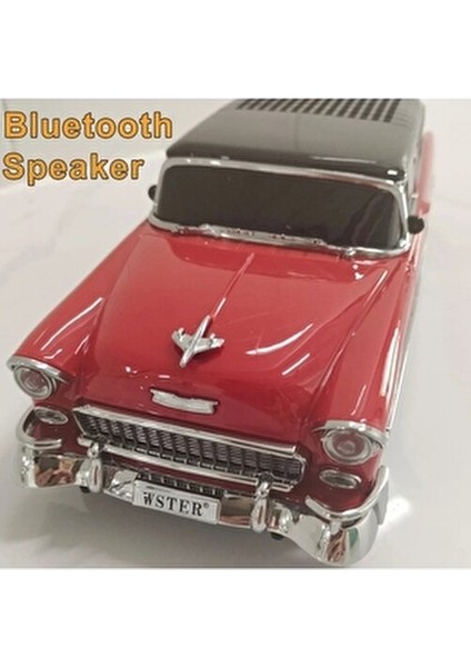 1955 Model Klasik Araba Bluetooth Hoparlör Speaker 10 Watt Fm Radyo Sd Kart USB modelleri