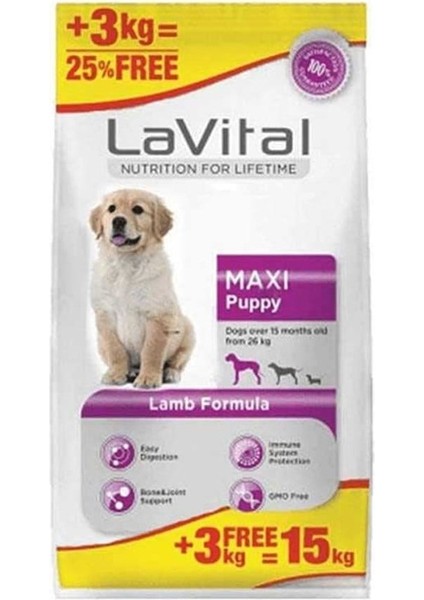 Lavital Maxi Puppy Kuzulu Yavru Köpek Maması 12+3 Kg fiyatları