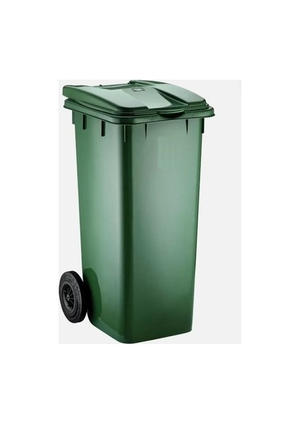 120 Litre Tekerlekli Yeşil Çöp Konteyneri