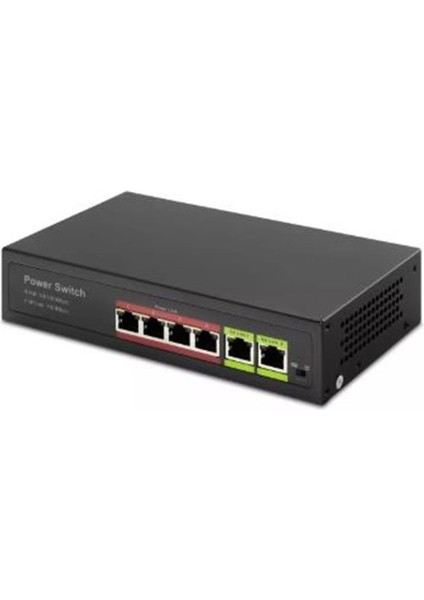 Hadron HD04 Poe Swıtch 2uplınk 4+2 10-100 Mbps 4port