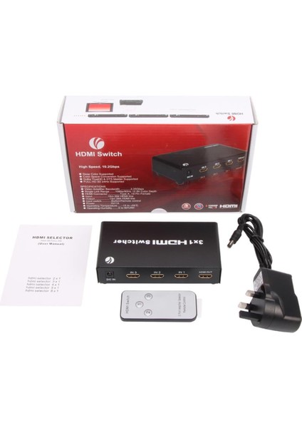 DD433 3-1 Port 1.4V 3D Metal HDMI Switch fiyatları
