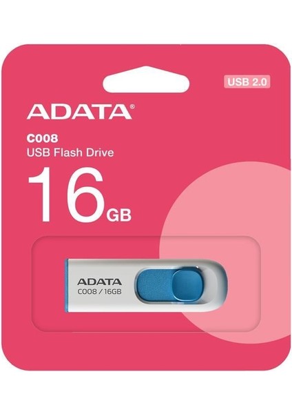 C008-16GB 16GB Usb2.0 Classic (White + Blue) Flash Bellek fiyatları