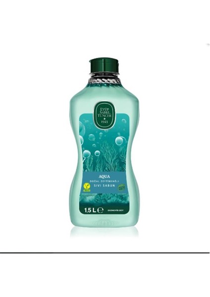 1,5lt Aqua Doğal Zeytin Yağlı Sıvı Sabun Pet Şişe