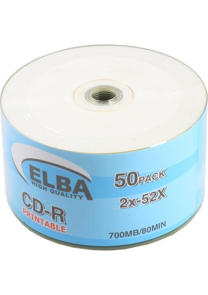 Cd-R 700MB-80MIN Printable 50LI Shrink