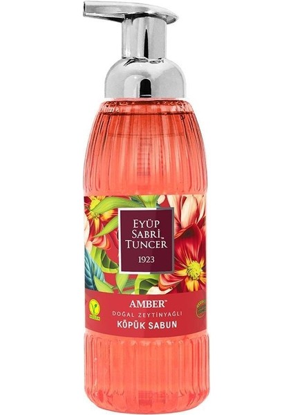 500ML Köpük Amber Zeytinyağlı Sabun Pet Şişe