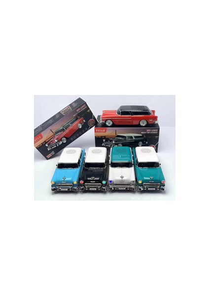 1955 Model Klasik Araba Bluetooth Hoparlör Speaker 10 Watt Fm Radyo Sd Kart USB modelleri