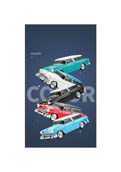 1955 Model Klasik Araba Bluetooth Hoparlör Speaker 10 Watt Fm Radyo Sd Kart USB modelleri