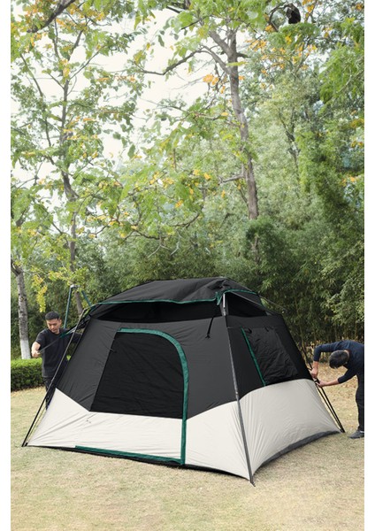 6-8 Kişi Pencereli Çift Katmanlı Dayanıklı Kamp Çadırı 274X305X172 modelleri