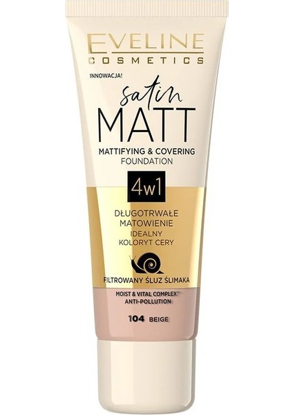 Satın Matt Mattıfyıng & Coverıng Foundatıon 104 Be-