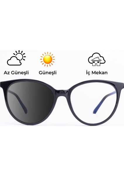 Lady Cat Mavi Işık Filtreli Fotokromik Ekran Gözlüğü