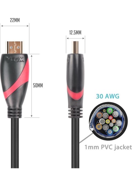 CG525-R-20.0 Siyah 20MT 1.4V Hdmi-M-Hdmi-M Kablo fiyatları