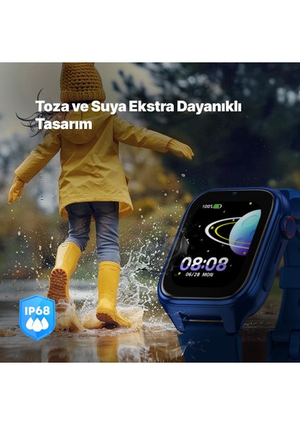 Kidi GPS 4G Sim Kartlı Akıllı Çocuk Saati Lacivert 2KSW02 indirimleri