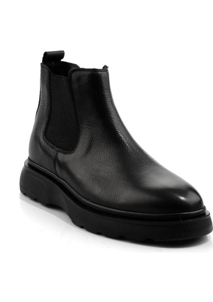 Siyah Hakiki Deri Erkek Bot & Bootie E02054070640 fiyatları