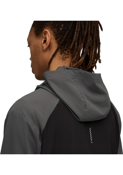 Run Ultraweave Hooded Gri Erkek Yağmurluk fırsatları