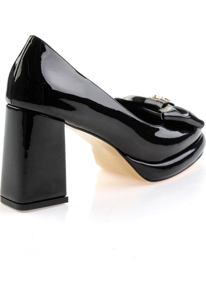 Siyah Kadın Klasik Topuklu Ayakkabı K01231455498 modelleri