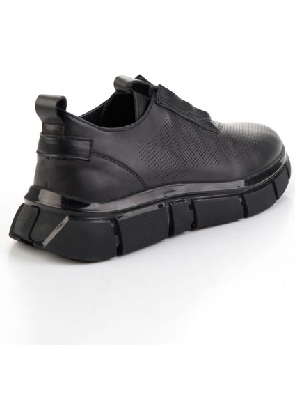 Siyah Hakiki Deri Erkek Sneaker E01958178003 modelleri