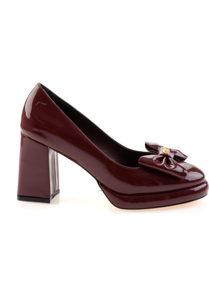 Bordo Kadın Klasik Topuklu Ayakkabı K01231455498