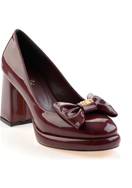 Bordo Kadın Klasik Topuklu Ayakkabı K01231455498 fiyatları