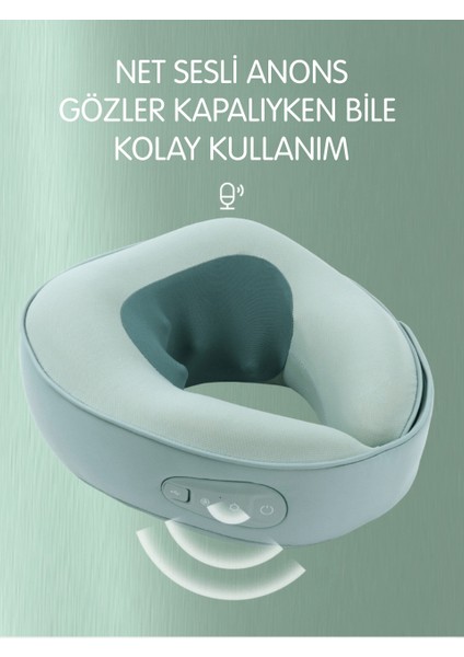 Şarj Edilebilir U-Şekilli Isıtmalı Boyun Masaj Yastığı modelleri