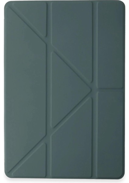 Xiaomi Pad 6 Kılıf Kalemlikli Mars Tablet Kılıfı - Koyu YEŞIL-(5796)
