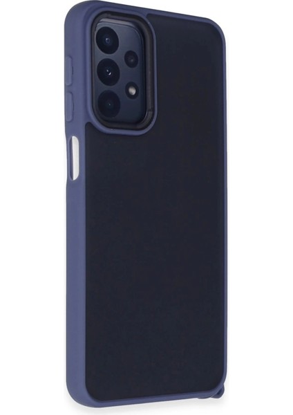 Samsung Galaxy A23 4g Kılıf Elegant Kapak - Açık MAVI-(5796)