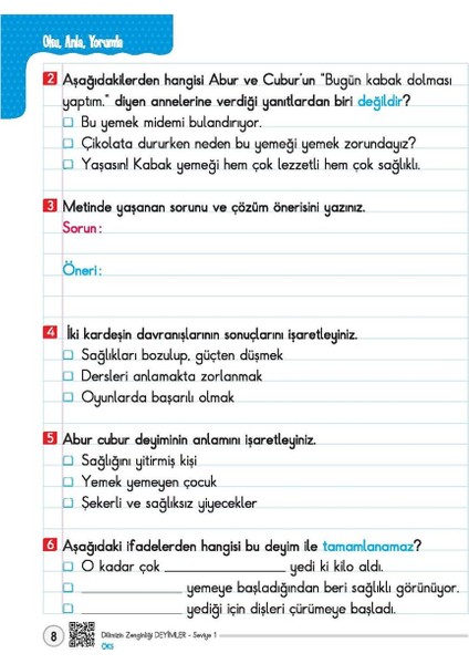 Dilimizin Zenginliği Deyimler - 1. Seviye fırsatları