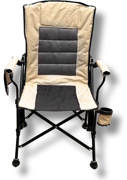 Katlanır Kamp Sandalyesi Comfort - Sırt Ayarlanabilir Bej Unisex Kamp Sandalyesi indirimleri