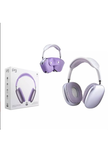 P9 Air Pro Max Kablosuz 5.0 Mikrofonlu Gürültü Engelleyici (Kılıflı) Bluetooth Kulaklık Renkli modelleri