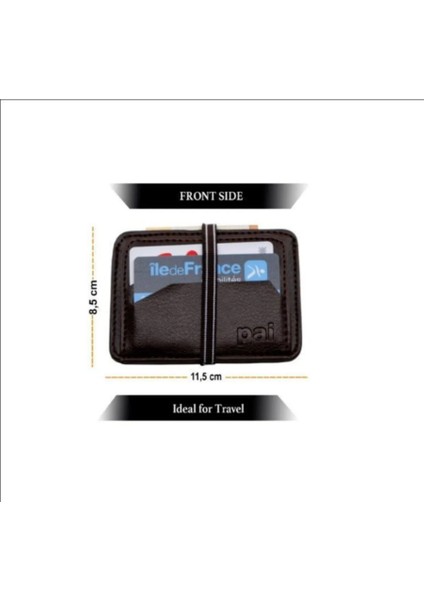 Minimalist Kahverengi Kredi Kartlık – Şık, Dayanıklı ve Ince Tasarım Cüzdan-Lastikli modelleri