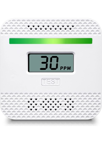 Karbon Monoksit Dedektörleri, Ev Seyahati Için LCD Dijital Ekranlı Taşınabilir Co Alarm Dedektör Cihazı, Le Çalışan (Yurt Dışından)