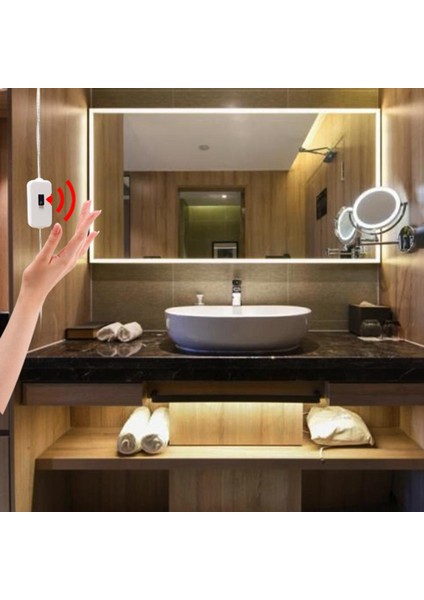 Akıllı Lamba Pır Hareket Sensörü El Tarama LED Gece Lambası 5 V USB Su Geçirmez Bant Yatak Odası Ev Dolap Dekor F (Yurt Dışından) fiyatları