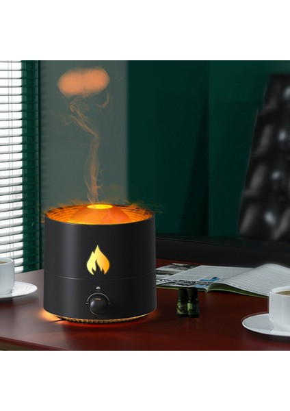 Hava Nemlendirici Simüle Alev Esansiyel Yağı Difüzör Ev Odası Araba USB Ultrasonik Parfüm Siyah Abd Plug (Yurt Dışından) fiyatları